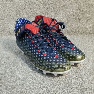 Under Armour Size 10 Men Highlight MC LE USA Football Cleats Shoe 3025740-100